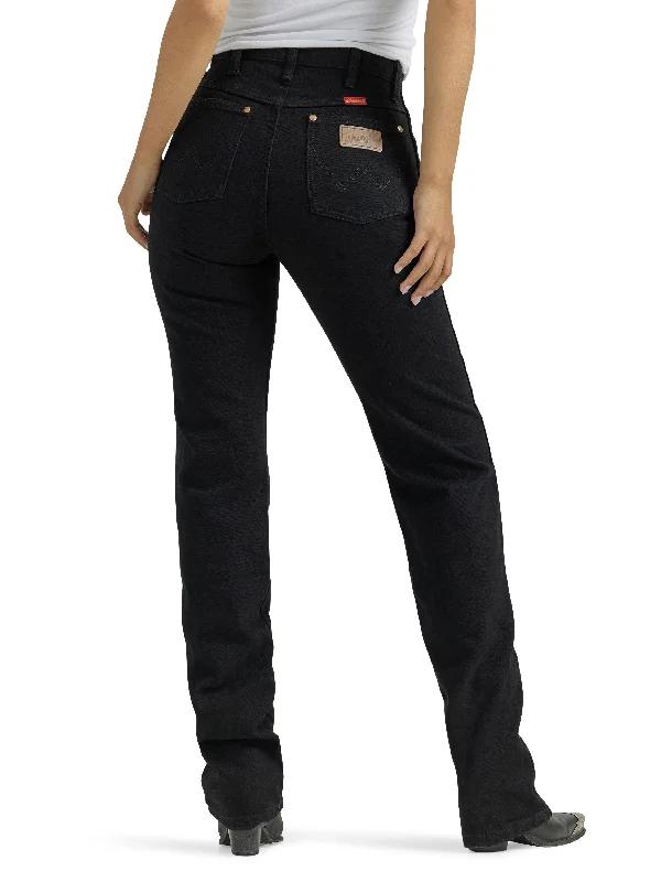 Wrangler Cowboy Cut Black Slim Fit Jean Comfortable Straight-Legged Denim