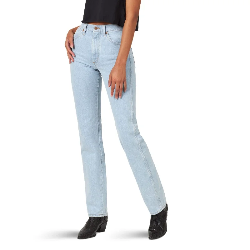 Wrangler Cowboy Cut Bleach Slim Fit Jean Comfortable Stretch Denim Jeans
