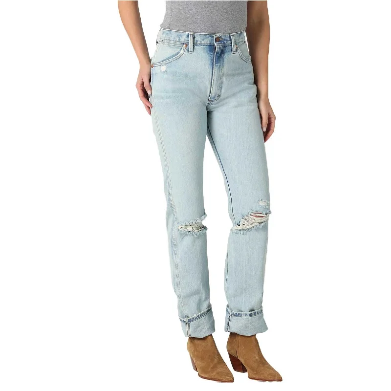 Wrangler Cowboy Cut Slim Fit Tapered Leg Jean (Distressed Vintage) Comfortable Full-Length Denim Jeans Wrangler Cowboy Cut Slim Fit Tapered Leg Jean (Distressed Vintage) Comfortable Full-Length Denim Jeans