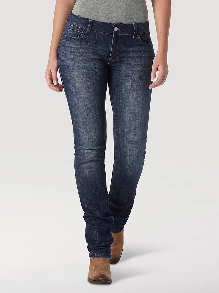 Wrangler Mid Rise Jean - DS Wash Comfortable Jogger Style Jeans