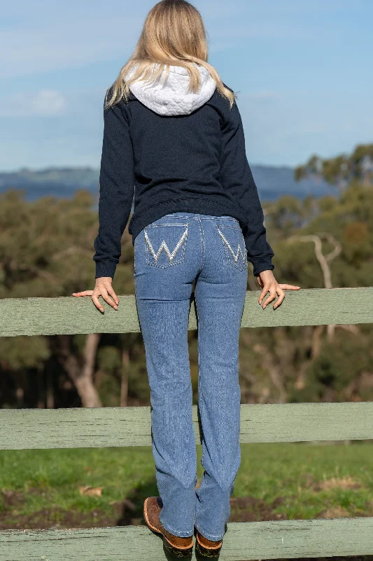 Wrangler Wmns Austin Jean Q Baby Elegant Raw Hem Jeans
