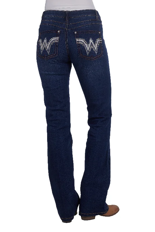 Wrangler Wmns Tilly Jean Q Baby Booty Up Fashionable White Denim Jeans