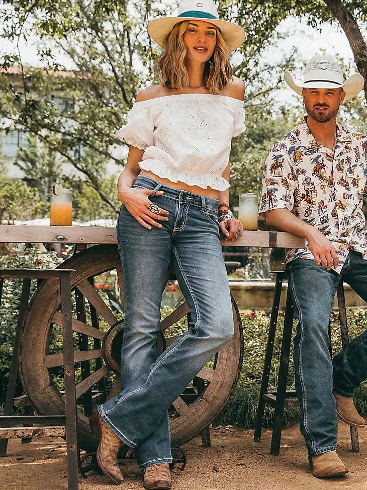 Wrangler Women Retro Mae Jean -Deadwood Casual Skinny Fit Jeans