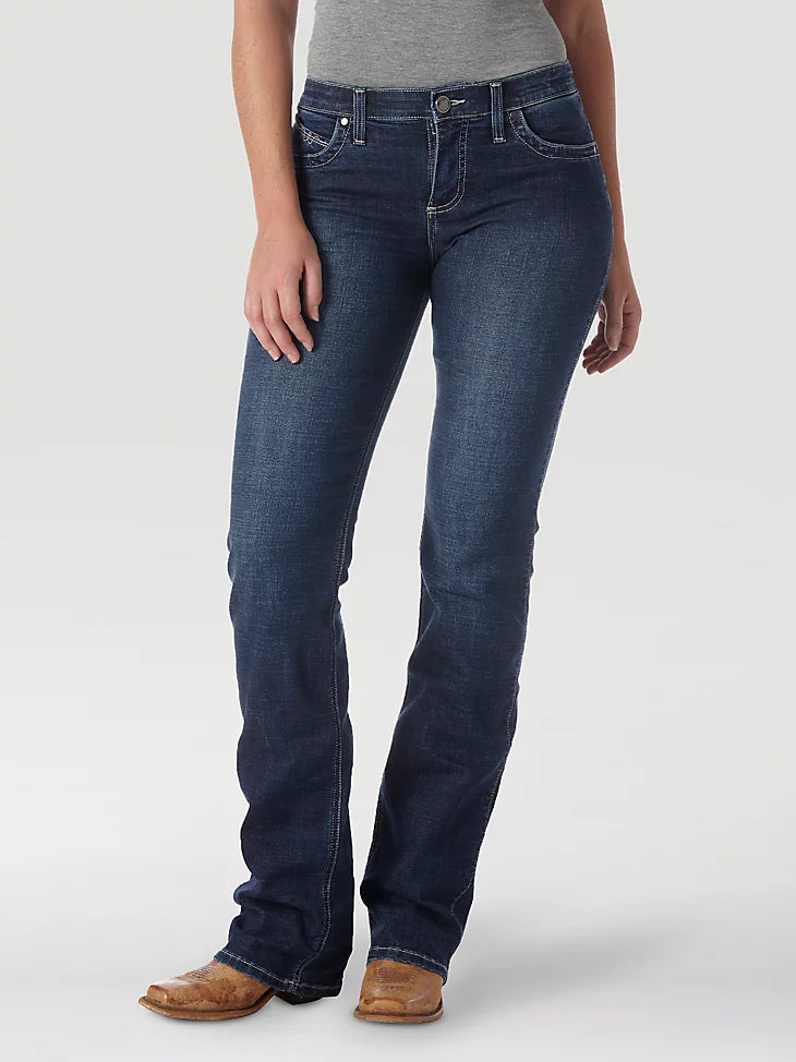 Wrangler Womens Q-Baby Ultimate Riding Jean - Wild Streak Stylish Relaxed Fit Skinny Jeans Wrangler Womens Q-Baby Ultimate Riding Jean - Wild Streak Stylish Relaxed Fit Skinny Jeans