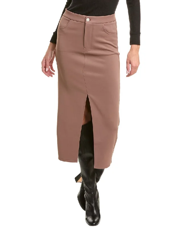 Hudson Jeans Reconstructed Midi Skirt athletic skirt fit