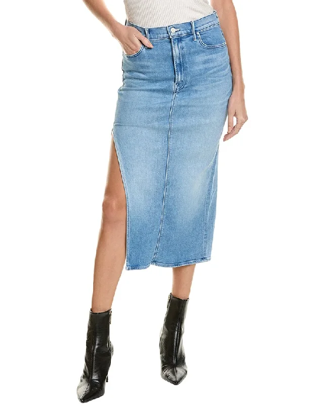 Mother The Split Second Skirt velvet skirt sumptuous