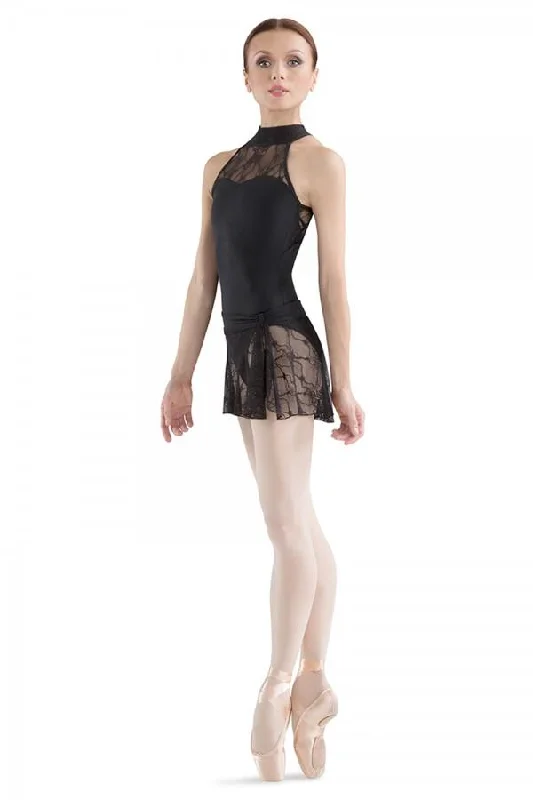 Bloch Enam Black Lace Skirt Adult R1990 casual skirt length