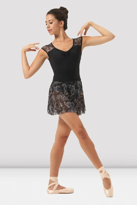 Boheme Printed Mesh Skirt midi skirt versatile