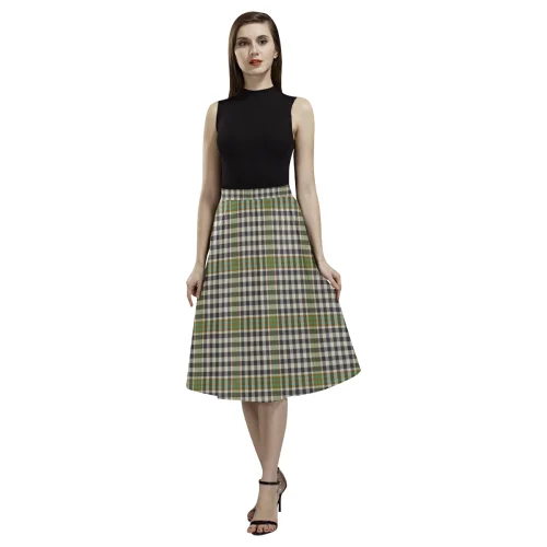 Burns Check Tartan Aoede Crepe Skirt leather skirt sleek