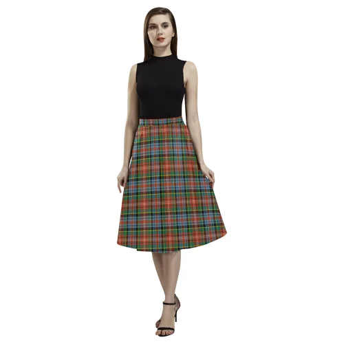 Caledonia Ancient Tartan Aoede Crepe Skirt floral skirt print