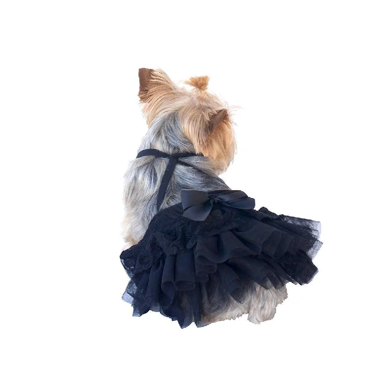 Cinema Dog Skirt Black belted skirt waist