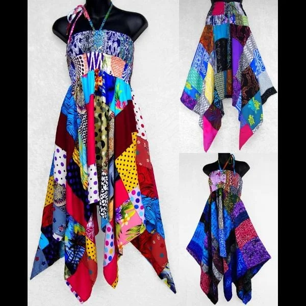 Jenni's Patchwork Top/Skirt pleated skirt texture