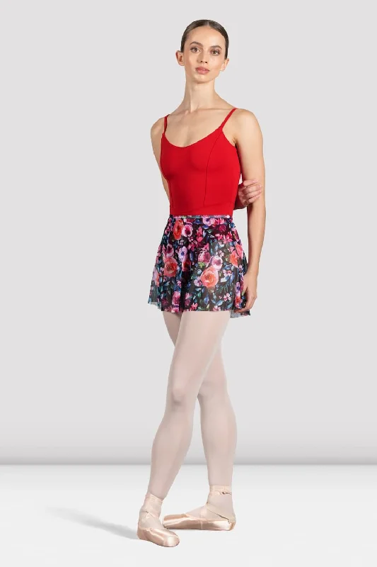 Ladies Floral Printed Skirt spandex blend skirt