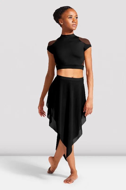 Ladies Mireya Asymmetric Skirt high waist skirt