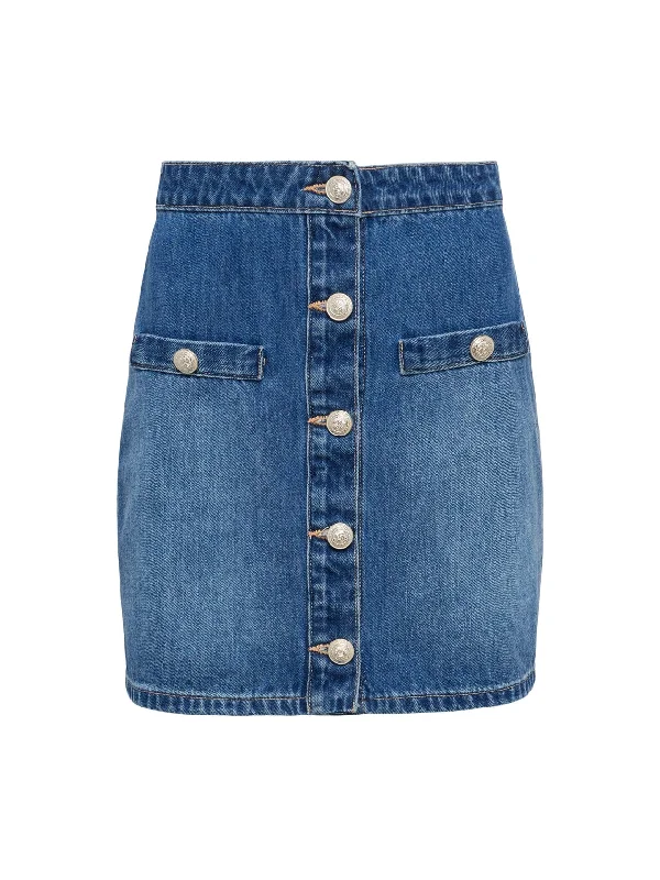 Kris Denim Mini Skirt Hilmar cashmere skirt soft