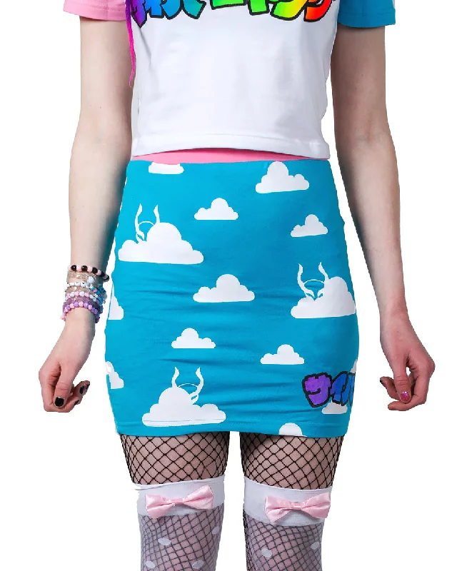 MINI SKIRT CLOUD PL-AI casual skirt length