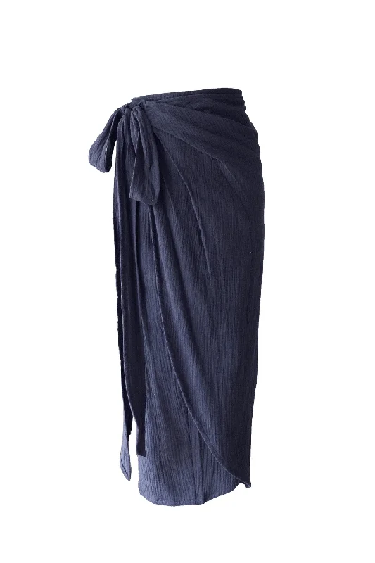 Tatiana Skirt Navy a-line skirt cut