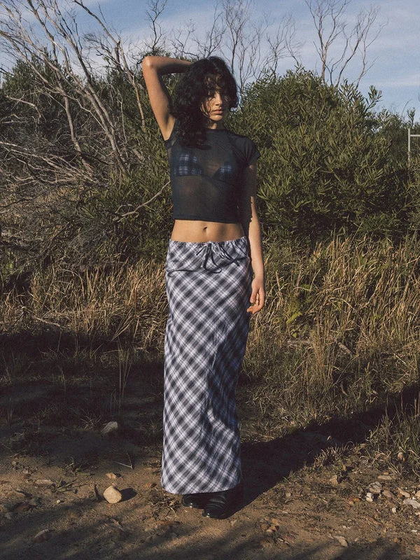 Thrills Friendly Service Bias Skirt silk skirt lustrous