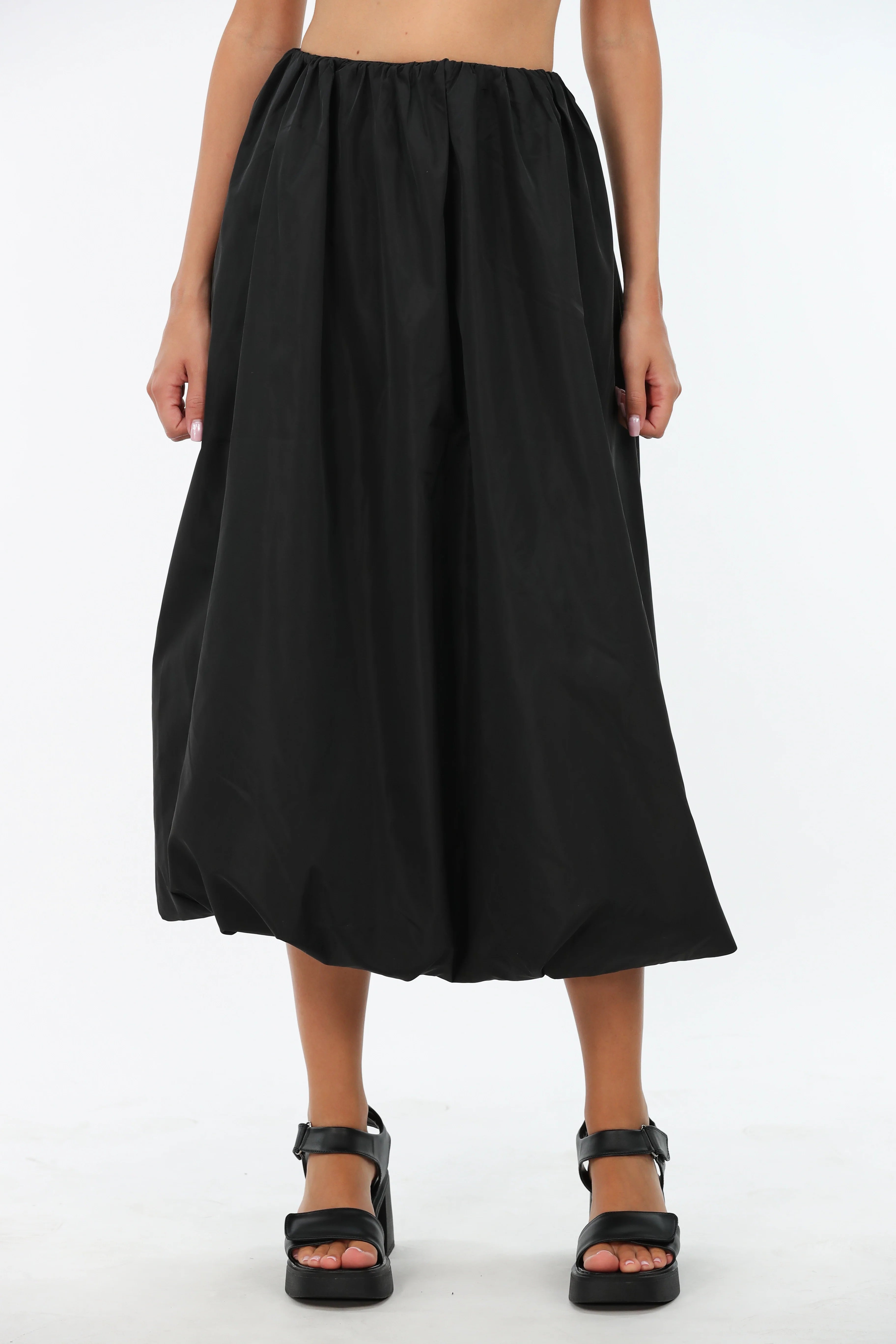 Parachute Black Skirt denim skirt fashionable